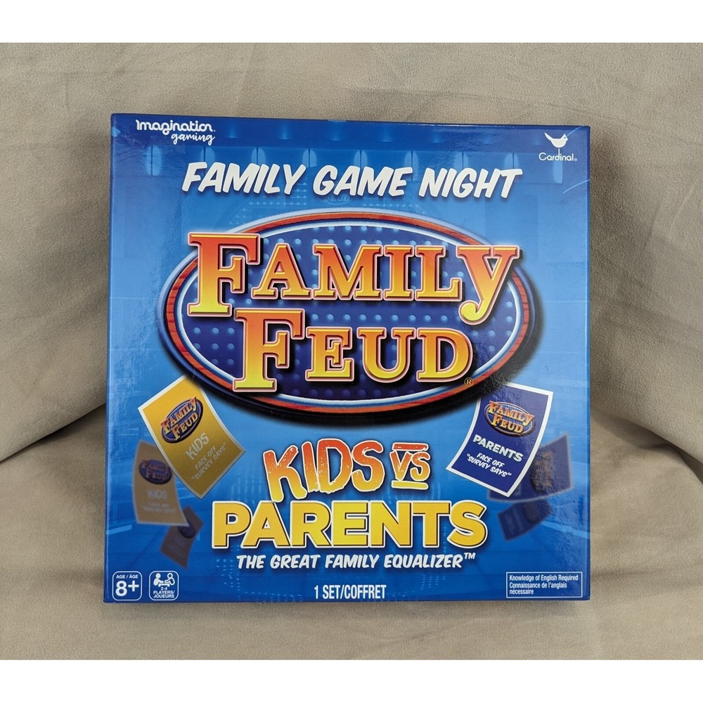 Family Feud‎ Kids Vs Parents Edition Game Cardinal Complete
